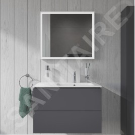 Duravit ME by Starck - Lavabo asymétrique 830x490 mm, 1 trou pour robinetterie à droite, blanc 2346830000