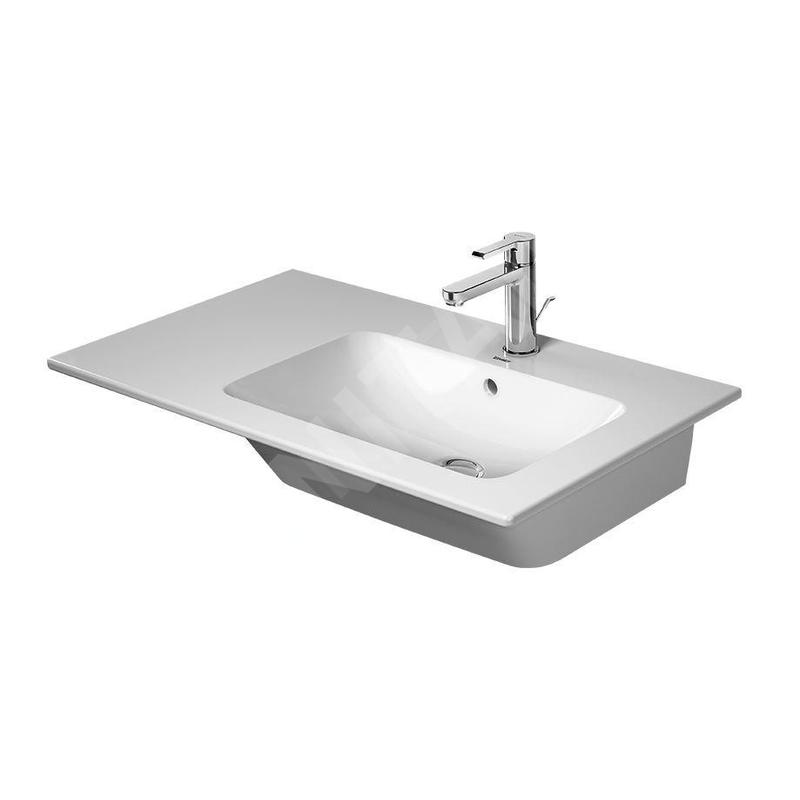 Duravit ME by Starck - Lavabo asymétrique 830x490 mm, 1 trou pour robinetterie à droite, blanc mat 2346833200 Duravit ME by Starck - Lavabo asymétrique 830x490 mm, 1 trou pour robinetterie à droite, blanc mat 2346833200