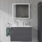 Duravit ME by Starck - Lavabo asymétrique 830x490 mm, 1 trou pour robinetterie à droite, avec WonderGliss, blanc 23468300001