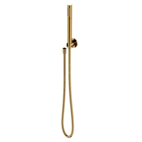 Cersanit Inverto - Set de pommeau de douche, support et flexible, doré S951-400