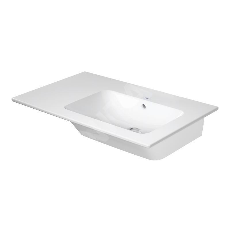 Duravit ME by Starck - Lavabo asymétrique 830x490 mm, WonderGliss, blanc 23468300601 Duravit ME by Starck - Lavabo asymétrique 830x490 mm, WonderGliss, blanc 23468300601