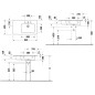 Duravit ME by Starck - Lavabo asymétrique 830x490 mm, WonderGliss, blanc 23468300601 Duravit ME by Starck - Lavabo asymétrique 830x490 mm, WonderGliss, blanc 23468300601