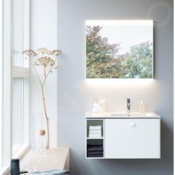 Duravit ME by Starck - Lavabo asymétrique 830x490 mm, WonderGliss, blanc mat 23468332601
