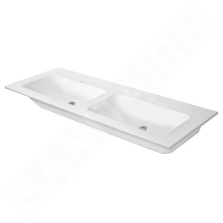 Duravit ME by Starck - Double-lavabo 1300x490 mm, blanc mat 2336133260