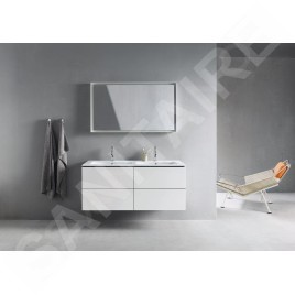 Duravit ME by Starck - Double-lavabo 1300x490 mm, blanc mat 2336133260