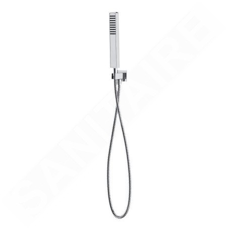 Cersanit Mille - Set de pommeau de douche, support et flexible, chrome S951-522
