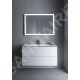 Duravit ME by Starck - Meuble-lavabo 1030x490 mm, avec 1 trou pour robinetterie, blanc mat 2336103200