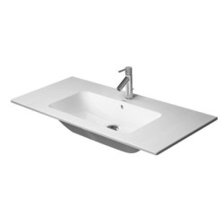 Duravit ME by Starck - Meuble-lavabo 1030x490 mm, avec 1 trou pour robinetterie, avec WonderGliss, blanc mat 23361032001