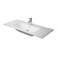 Duravit ME by Starck - Lavabo 1230x490 mm, 1 trou pour robinetterie, avec WonderGliss, blanc mat 23361232001 Duravit ME by Starck - Lavabo 1230x490 mm, 1 trou pour robinetterie, avec WonderGliss, blanc mat 23361232001