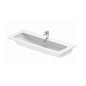 Duravit ME by Starck - Lavabo 1230x490 mm, avec un trou pour robinetterie, avec WonderGliss, blanc alpin 23611232001 Duravit ME by Starck - Lavabo 1230x490 mm, avec un trou pour robinetterie, avec WonderGliss, blanc alpin 23611232001