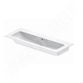 Duravit ME by Starck - Lavabo 1230x490 mm, avec WonderGliss, blanc 23611200601