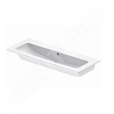 Duravit ME by Starck - Lavabo 1230x490 mm, avec WonderGliss, blanc 23611200601