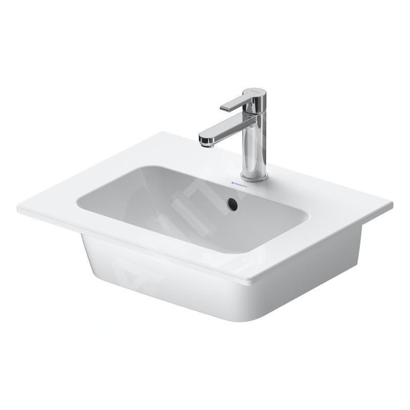 Duravit ME by Starck - Meuble-lavabo 530x430 mm, avec 1 trou pour robinetterie, blanc 2336530000 Duravit ME by Starck - Meuble-lavabo 530x430 mm, avec 1 trou pour robinetterie, blanc 2336530000