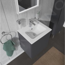 Duravit ME by Starck - Meuble-lavabo 530x430 mm, avec 1 trou pour robinetterie, blanc 2336530000