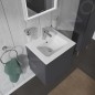 Duravit ME by Starck - Meuble-lavabo 530x430 mm, avec 1 trou pour robinetterie, avec WonderGliss, blanc 23365300001 Duravit ME by Starck - Meuble-lavabo 530x430 mm, avec 1 trou pour robinetterie, avec WonderGliss, blanc 23365300001