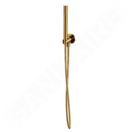 Cersanit Inverto - Set de pommeau de douche, support et flexible, doré S951-710