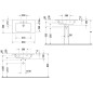 Duravit ME by Starck - Meuble-lavabo 830x490 mm, WonderGliss, blanc mat 23368332601 Duravit ME by Starck - Meuble-lavabo 830x490 mm, WonderGliss, blanc mat 23368332601