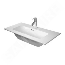 Duravit ME by Starck - Meuble-lavabo Compact, 830x400 mm, avec 1 trou pour robinetterie, blanc mat 2342833200