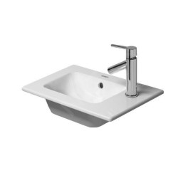 Duravit ME by Starck - Lave-mains pour meuble 430x300 mm, avec 1 trou pour robinetterie, blanc mat 0723433200