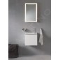 Duravit ME by Starck - Lave-mains pour meuble 430x300 mm, avec 1 trou pour robinetterie, avec WonderGliss, blanc mat 07234332411