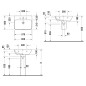 Duravit ME by Starck - Lavabo 600x460 mm, 1 trou pour robinetterie, blanc mat 2335603200 Duravit ME by Starck - Lavabo 600x460 mm, 1 trou pour robinetterie, blanc mat 2335603200