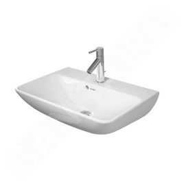 Duravit ME by Starck - Lavabo Compact, 600x400 mm, avec 1 trou pour robinetterie, blanc mat 2343603200