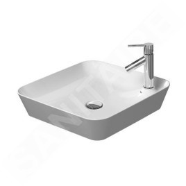 Duravit Cape Cod - Lavabo 460x460 mm, avec 1 trou pour robinetterie, DuraCeram, blanc mat 2340463200