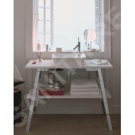 Duravit Cape Cod - Lavabo 460x460 mm, avec 1 trou pour robinetterie, DuraCeram, blanc mat 2340463200