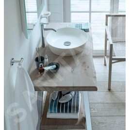 Duravit Cape Cod - Lavabo, diamètre 430 mm, DuraCeram, WonderGliss, blanc mat 23284332001