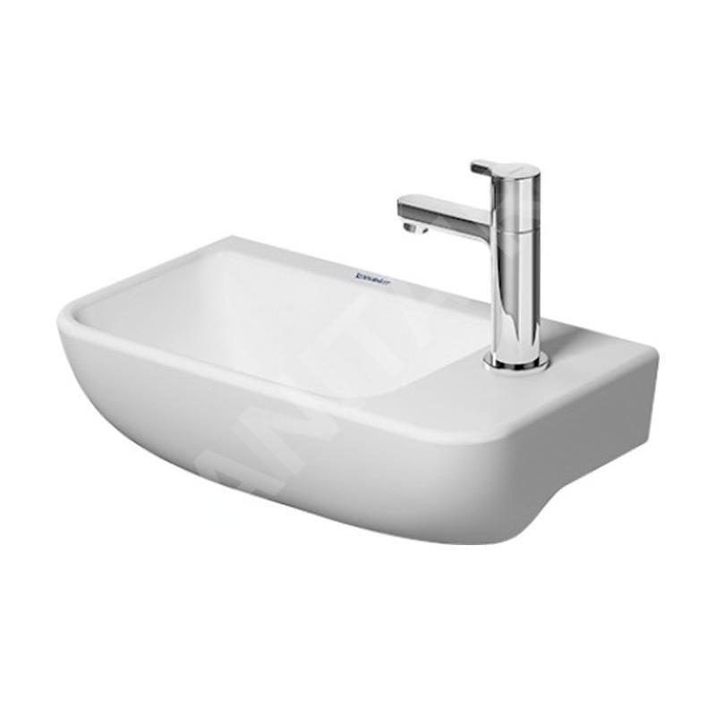 Duravit ME by Starck - Lave-mains 400x220 mm, 1 trou pour robinetterie à droite, blanc mat 0717403200