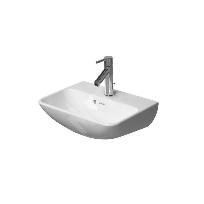 Duravit ME by Starck - Lave-mains 450x320 mm, 1 trou pour robinetterie, blanc mat 0719453200