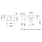 Duravit ME by Starck - Lave-mains 450x320 mm, 1 trou pour robinetterie, blanc mat 0719453200