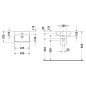 Duravit ME by Starck - Lave-mains 450x320 mm, 1 trou pour robinetterie, avec WonderGliss, blanc mat 07194532001