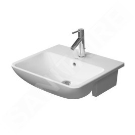 Duravit ME by Starck - Lavabo à encastrer 550x455 mm, avec trou pour robinetterie, blanc mat 0378553200