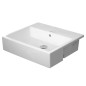 Duravit Vero Air - Lavabo semi-encastrable 550x470 mm, avec trop-plein, sans trou pour robinetterie, blanc 0382550060