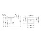 Duravit Vero Air - Lavabo semi-encastrable 550x470 mm, avec trop-plein, sans trou pour robinetterie, blanc 0382550060