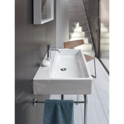 Duravit Vero Air - Lavabo 1000x470 mm, avec trop-plein, trou pour robinetterie, WonderGliss, blanc 23501000001