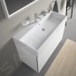 Duravit Vero Air - Lavabo 1000x470 mm, avec trop-plein, trou pour robinetterie, WonderGliss, blanc 23501000001 Duravit Vero Air - Lavabo 1000x470 mm, avec trop-plein, trou pour robinetterie, WonderGliss, blanc 23501000001