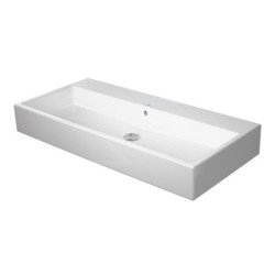 Duravit Vero Air - Meuble-lavabo 1000x470 mm, avec trop-plein, sans trou pour robinetterie, WonderGliss, blanc 23501000281