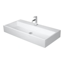 Duravit Vero Air - Lavabo 1000x470 mm, sans trop-plein, avec trou pour robinetterie, WonderGliss, blanc 23501000411
