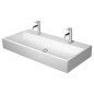 Duravit Vero Air - Double-lavabo 1000x470 mm, sans trop-plein, avec trou pour robinetterie, WonderGliss, blanc 23501000431 Duravit Vero Air - Double-lavabo 1000x470 mm, sans trop-plein, avec trou pour robinetterie, WonderGliss, blanc 23501000431