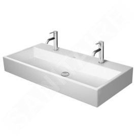 Duravit Vero Air - Meuble-lavabo double 1000x470 mm, sans trop-plein, avec trou pour robinetterie, blanc 2350100072