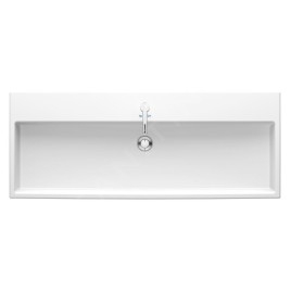 Duravit Vero Air - Lavabo 1200x470 mm, avec trop-plein, trou pour robinetterie, blanc 2350120000