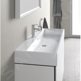 Duravit Vero Air - Lavabo 1200x470 mm, avec trop-plein, trou pour robinetterie, blanc 2350120000
