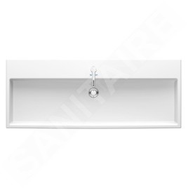 Duravit Vero Air - Lavabo 1200x470 mm, avec trop-plein, trou pour robinetterie, WonderGliss, blanc 23501200001