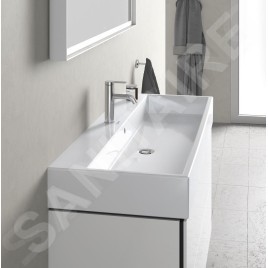 Duravit Vero Air - Lavabo 1200x470 mm, avec trop-plein, trou pour robinetterie, WonderGliss, blanc 23501200001