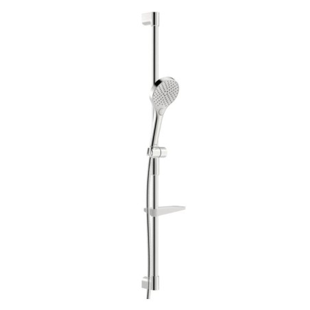 Hansa Viva - Set de pommeau de douche, barre et flexible, 3 jets, chrome 441503300009