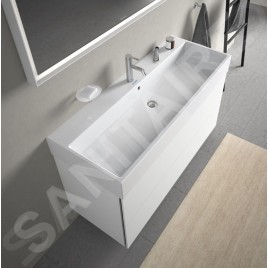 Duravit Vero Air - Lavabo 1200x470 mm, avec trop-plein, trou pour robinetterie, WonderGliss, blanc 23501200001