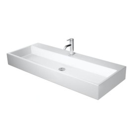 Duravit Vero Air - Lavabo 1200x470 mm, sans trop-plein, trou pour robinetterie, WonderGliss, blanc 23501200411