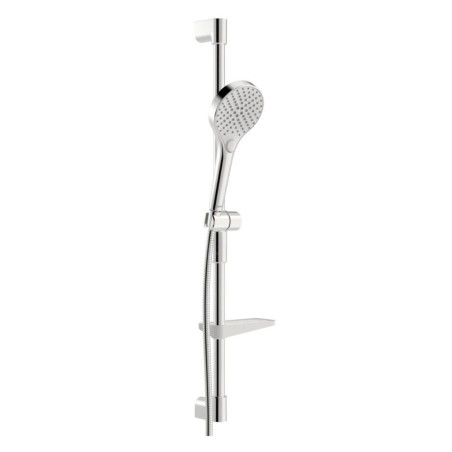 Hansa Viva - Set de pommeau de douche, barre et flexible, 3 jets, chrome 441602100009